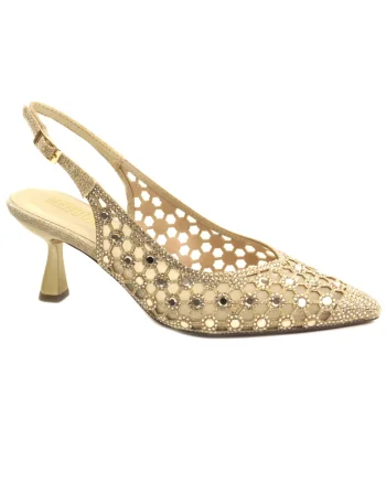 Pantofi dama decupati AM728, Auriu