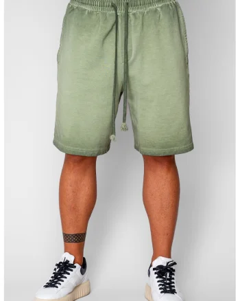 Pantaloni scurti din bumbac Pre-Washed Kaki 20642, Kaki