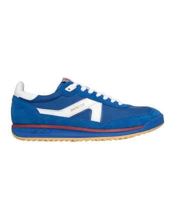 Pantofi sport cu insertii de piele intoarsa SKX 92 Spective, Albastru royal/Alb optic