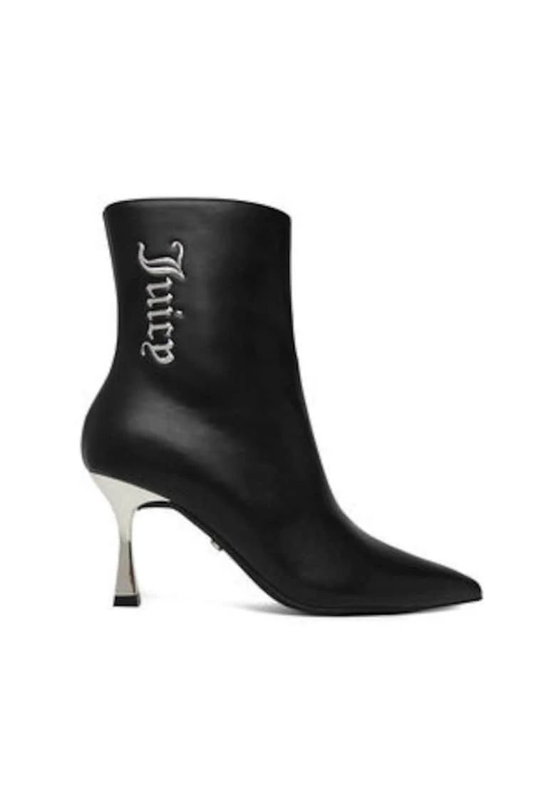 Botine dama  negru, fermoar