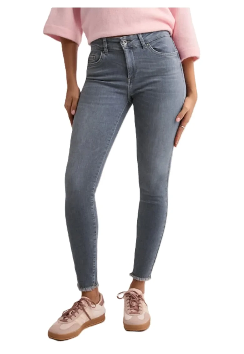 Blugi skinny cu talie medie Blush