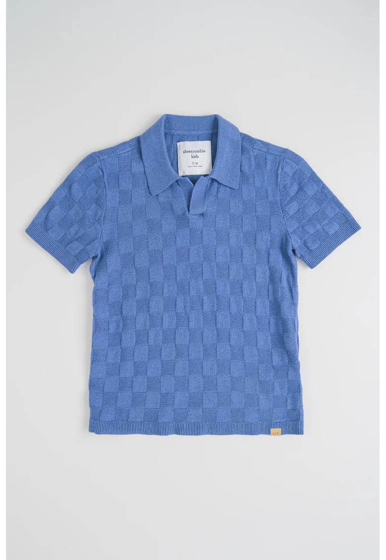 Tricou polo din amestec de bumbac, Albastru prafuit