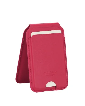 Port card cu blocare RFID și suport ajustabil, Rosu, 10x6.5x1