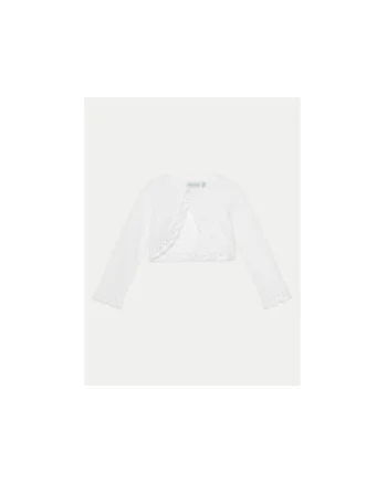 Pulover copii, Abel & Lula, alb, 60% bumbac/40% viscoza