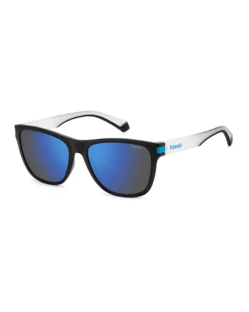 Ochelari de soare unisex polarizati, Negru/Albastru