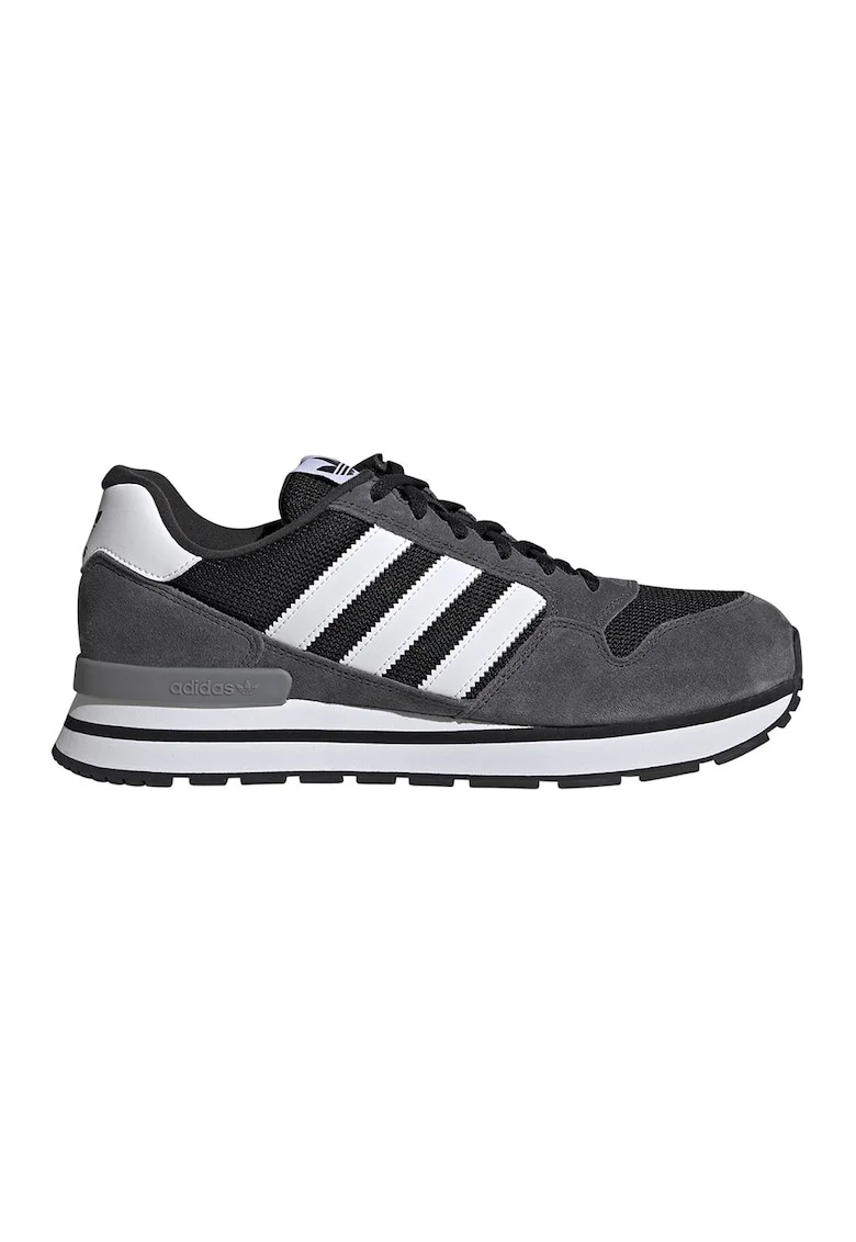 Pantofi sport ZX 500 RS cu garnituri de piele intoarsa, Gri deschis/Alb optic/Gri inchis