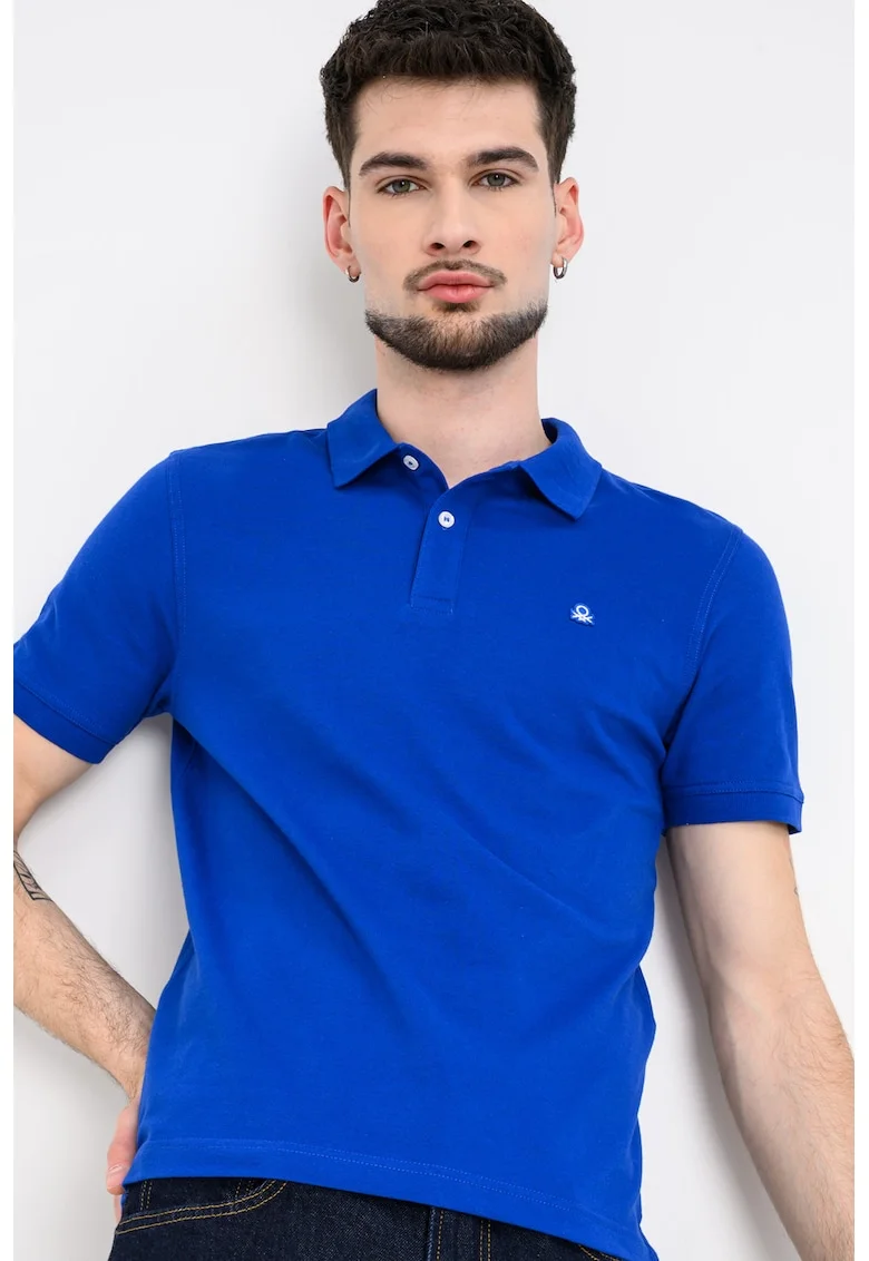 Tricou polo din amestec de bumbac, Albastru royal