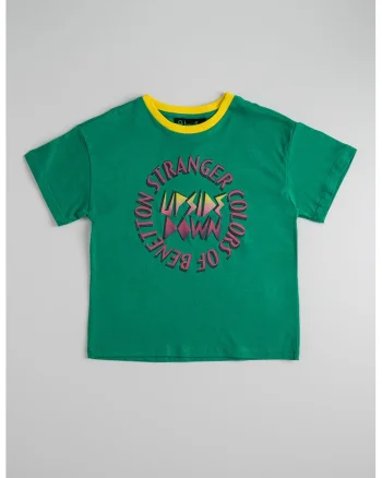 Tricou cu tematica Stranger Things, Verde