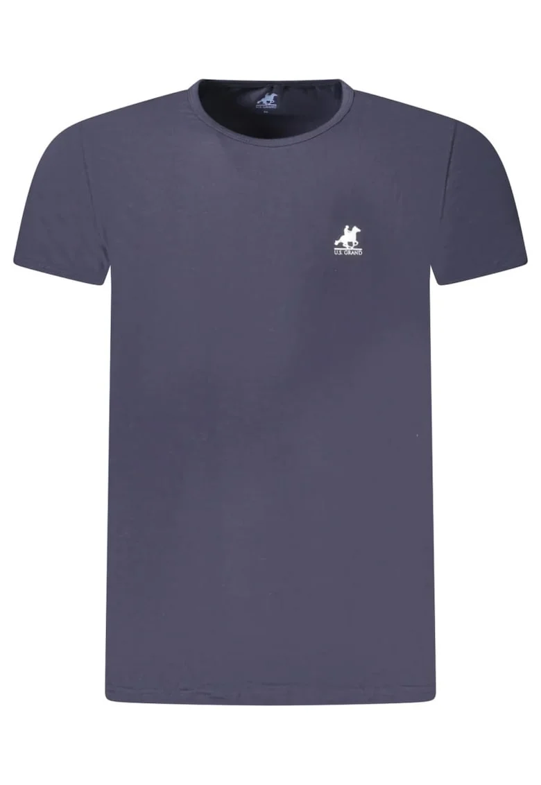 U.S. Grand POLO Tricou barbati simplu cu logo brodat, Bleumarin inchis