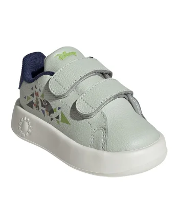 Pantofi sport Advantage din piele ecologica cu velcro, Verde pal/Bleumarin