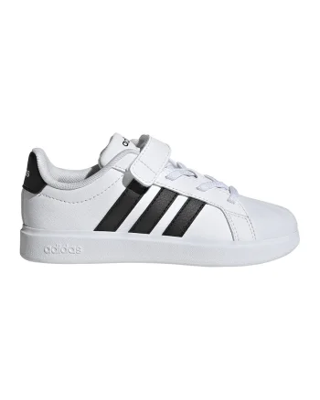 Pantofi sport StreetTalk din piele ecologica cu velcro, Alb