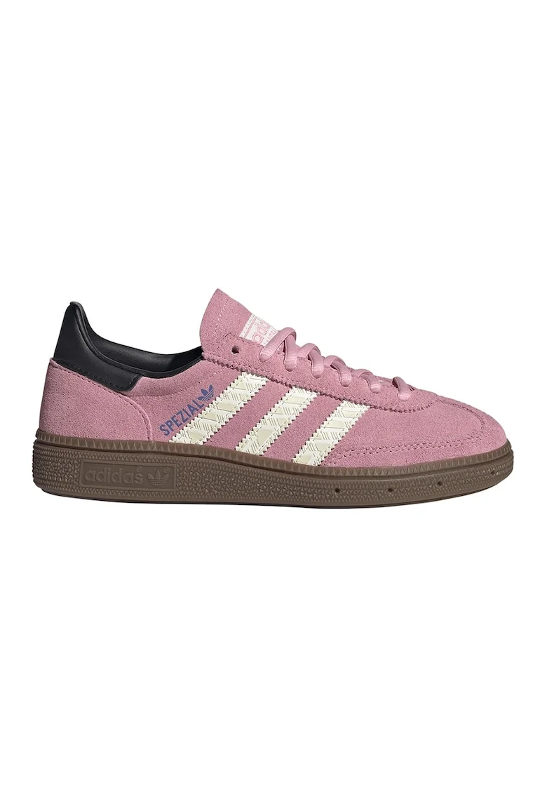 Pantofi sport din piele intoarsa Handball Spezial J, Roz pastel/Caramel/Alb murdar