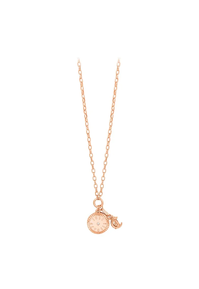 Colier cu talisman logo, Auriu, Auriu rose