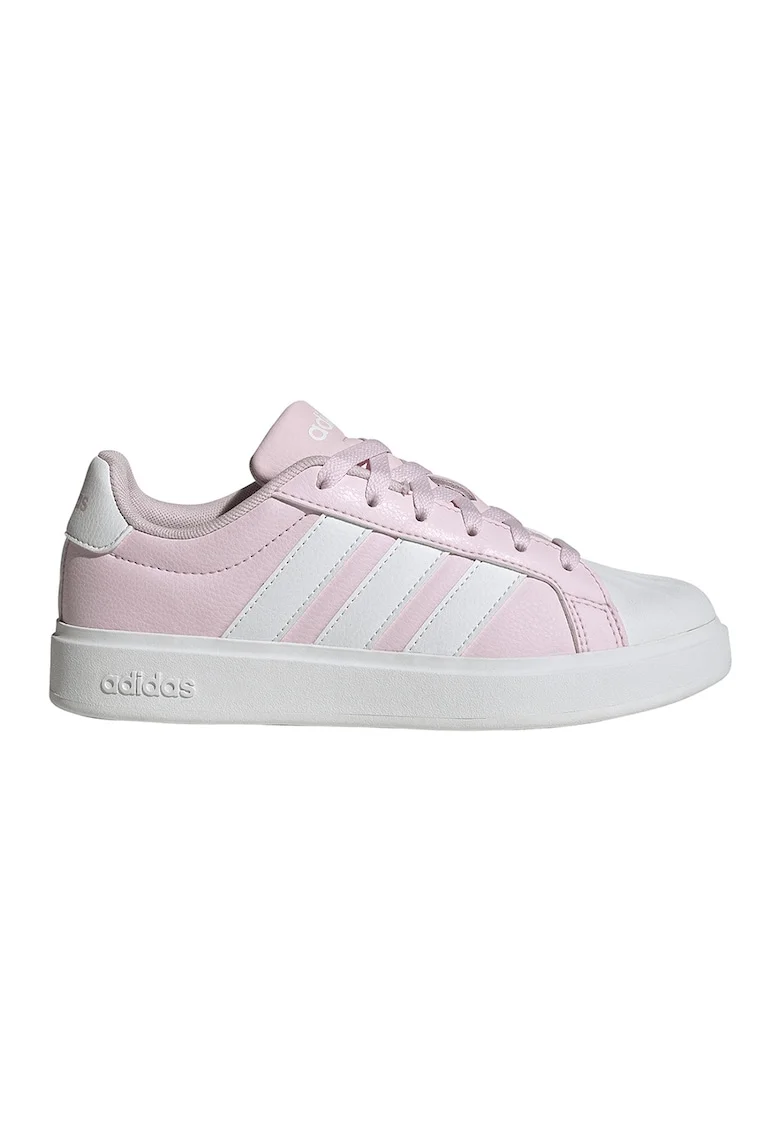 Pantofi sport StreetTalk din piele ecologica, Alb/Roz pal