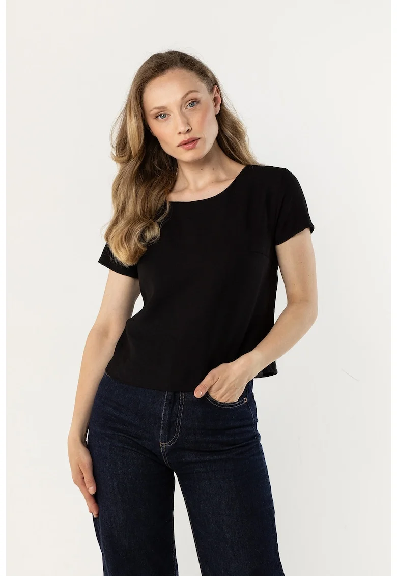 Bluza dama,  A762, neagra, nylon