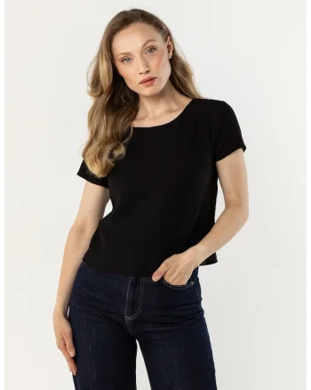 Bluza dama,  A762, neagra, nylon