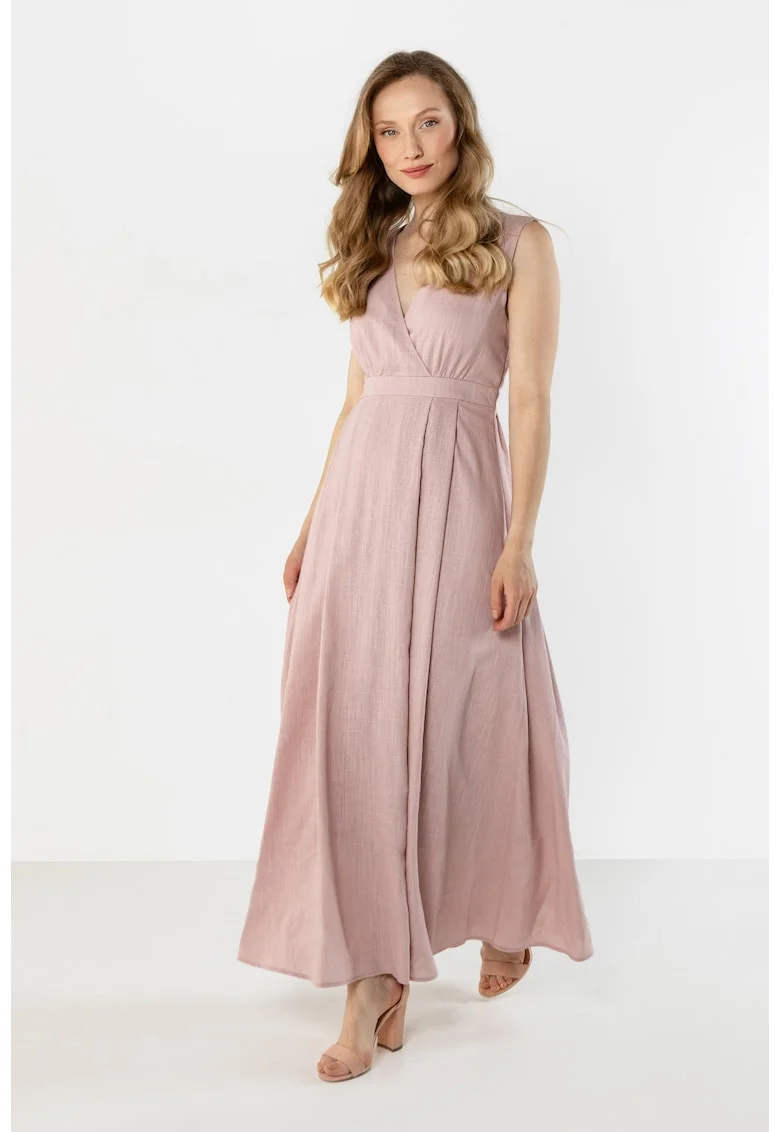 Rochie maxi dama,  in, roz murdar