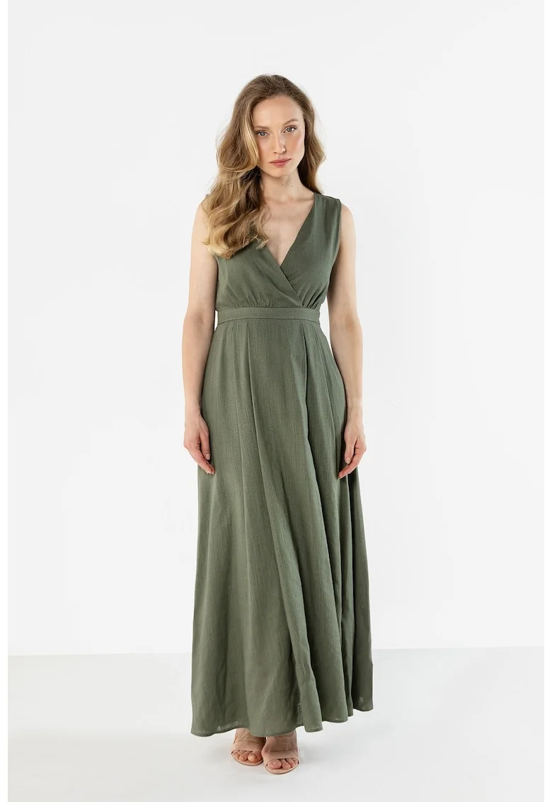 Rochie maxi dama,  in, kaki