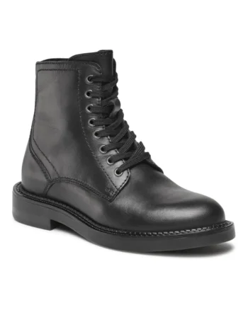 Ghete dama,  5904248878405, Negru, Piele naturala,