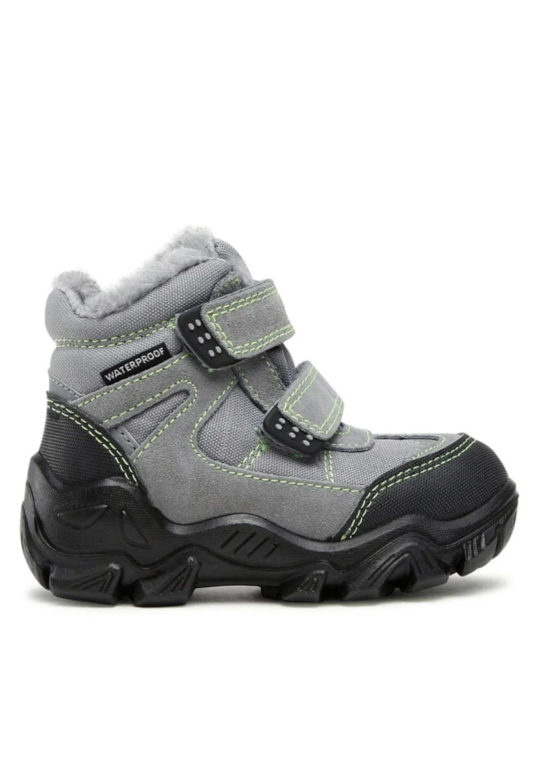 Pantofi copii,  590486241579627, Piele naturala, Gri