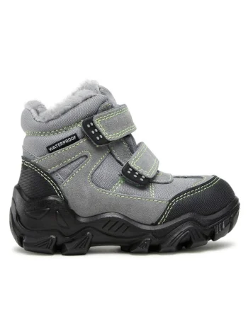 Pantofi copii,  590486241579627, Piele naturala, Gri