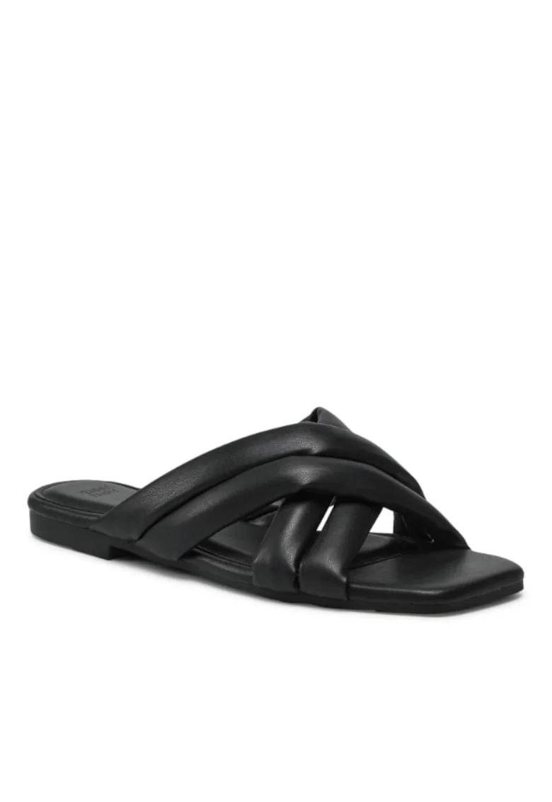 Papuci dama,  5904248699703, Negru, Piele ecologica, Negru