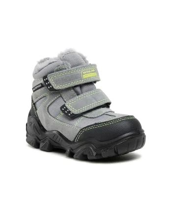 Cizme baieti,  5904862415796, Gri, Piele naturala/Piele intoarsa, Gri