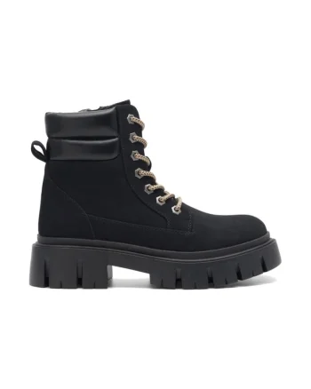 Ghete dama,  590559, Piele nabuc, Negru, Negru
