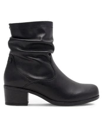 Botine dama,  590486293394841, Piele naturala, Negru