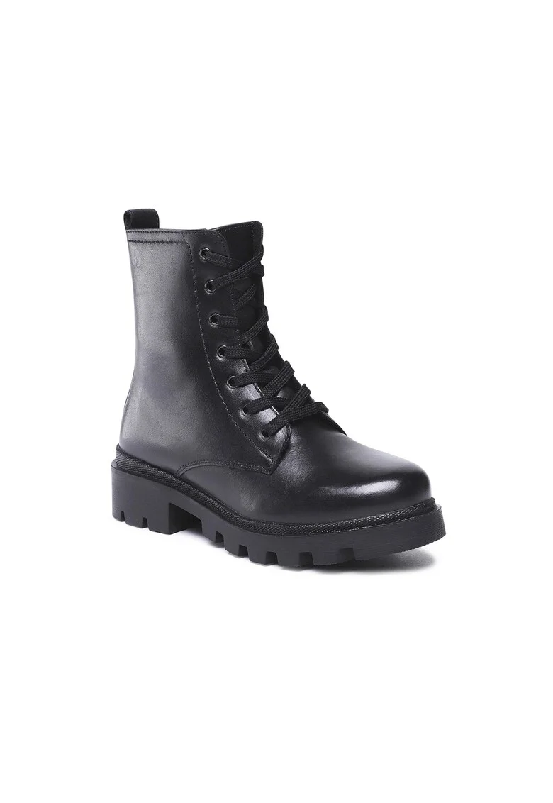 Ghete fete,  5904862275093, Negru, Piele naturala,