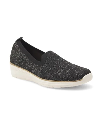 Pantofi sport dama, 4351,  Textil, Negru