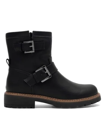 Botine dama,  590558801469036, Piele ecologica, Negru