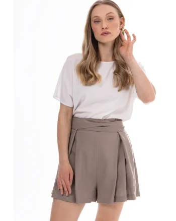 Pantaloni dama,  A774 scurti, bumbac