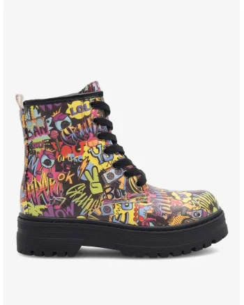 Ghete dama  Sintetic, 46794, Multicolor