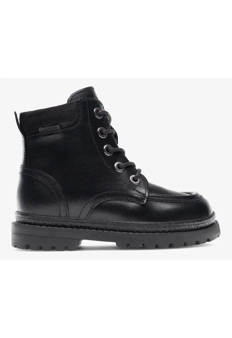 Ghete baieti  5905588113843, Piele naturala, Negru, Negru