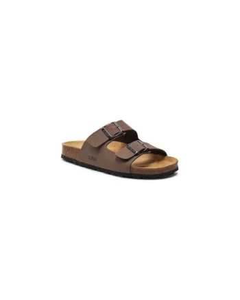 Papuci dama  303732431, Piele ecologica, 37 EU, Maro
