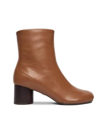 Botine dama,  maro, din piele