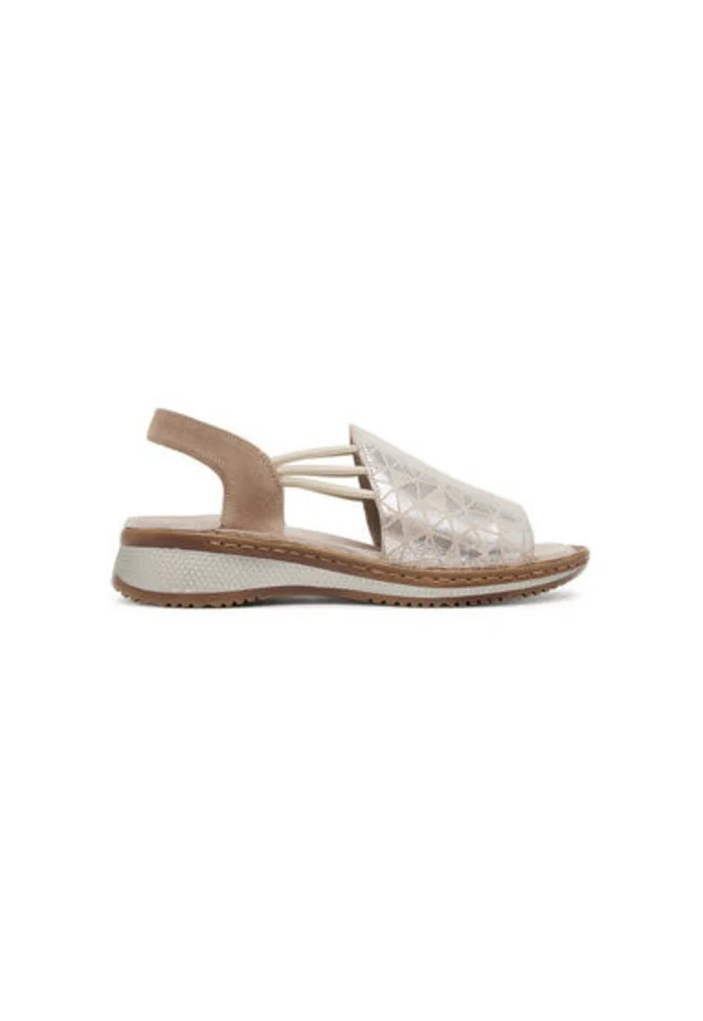 Sandale dama, 12-29005-14,  Piele naturala, Bej