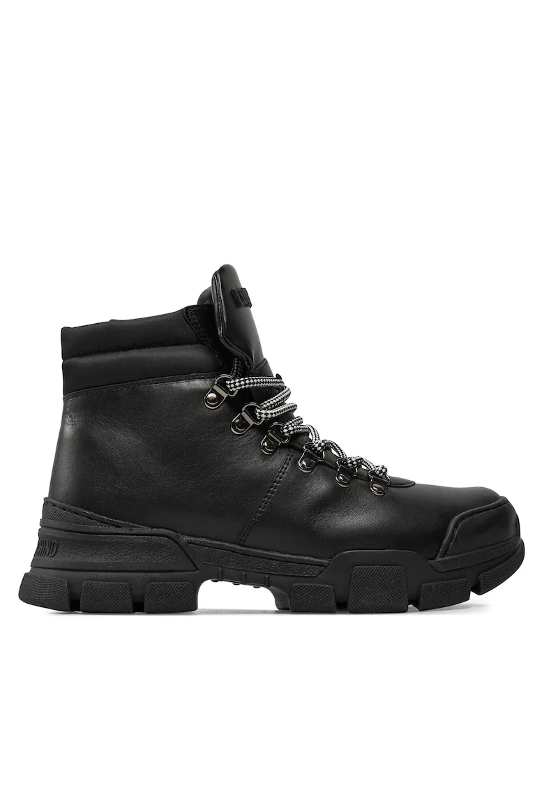 Genti dama  trapery, piele naturala, negru