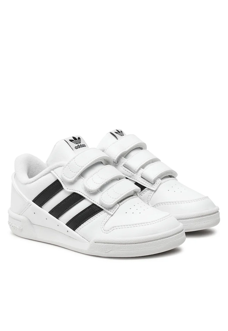 Pantofi copii,  Team Court 2 Str Cf, piele naturala, alb/negru, unisex