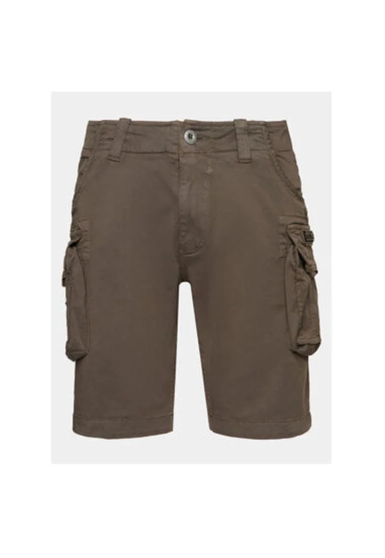 Pantaloni scurti barbati  176203 13, Bumbac, Maro, Gri