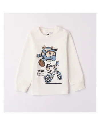 Bluza cu imprimeu pentru baieti,  4.7428, Alb, Albastru