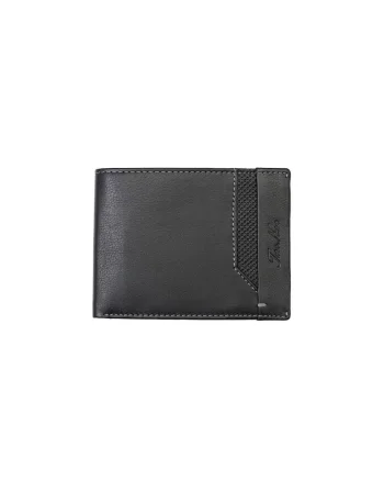Portofel barbati din piele naturala negru-line Vox, protectie RFID