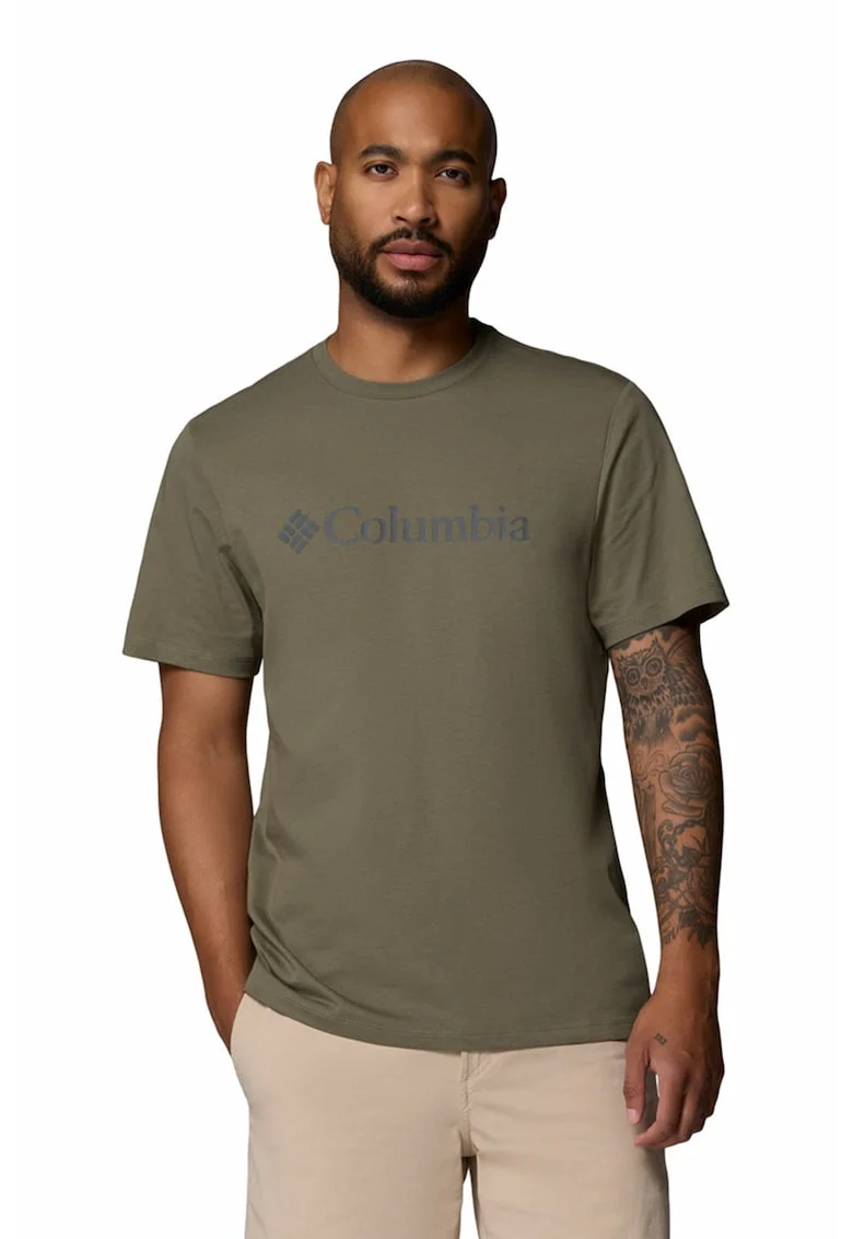 Tricou din bumbac organic CSC Basic Logo™, Kaki inchis