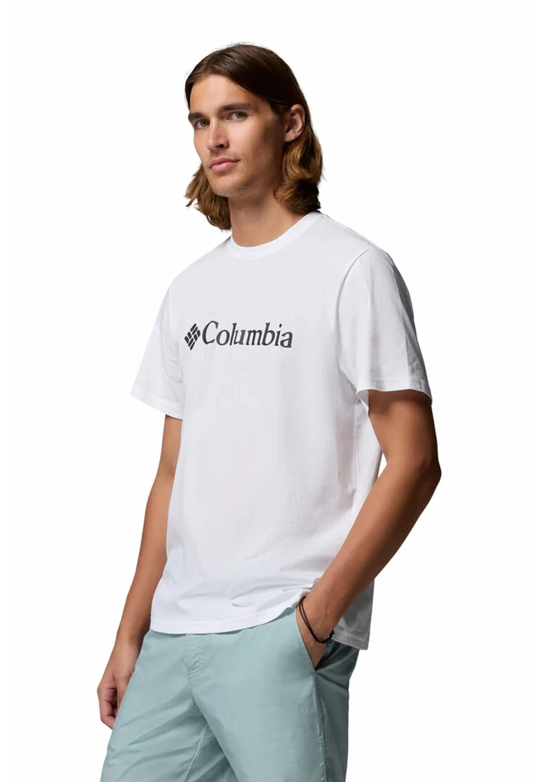 Tricou din bumbac organic CSC Basic Logo™, Alb/Negru