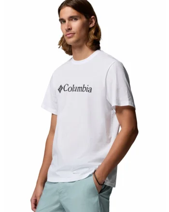 Tricou din bumbac organic CSC Basic Logo™, Alb/Negru
