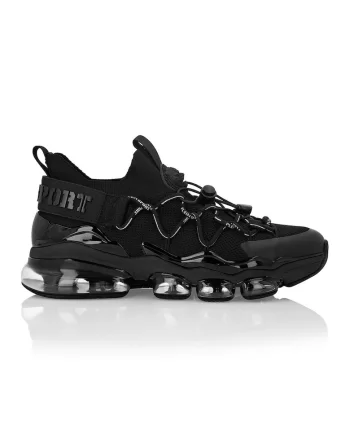 Pantofi sport cu talpa masiva Cyber Thunder, Negru