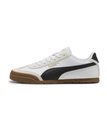 Pantofi sport de piele Super Turino, Negru/Alb optic