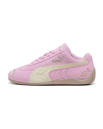 Pantofi sport Speedcat Eternal Bloom de piele intoarsa, Roz pastel/Crem