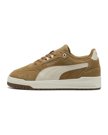 Pantofi sport Shuffle Downtown de piele intoarsa, Caramel/Crem